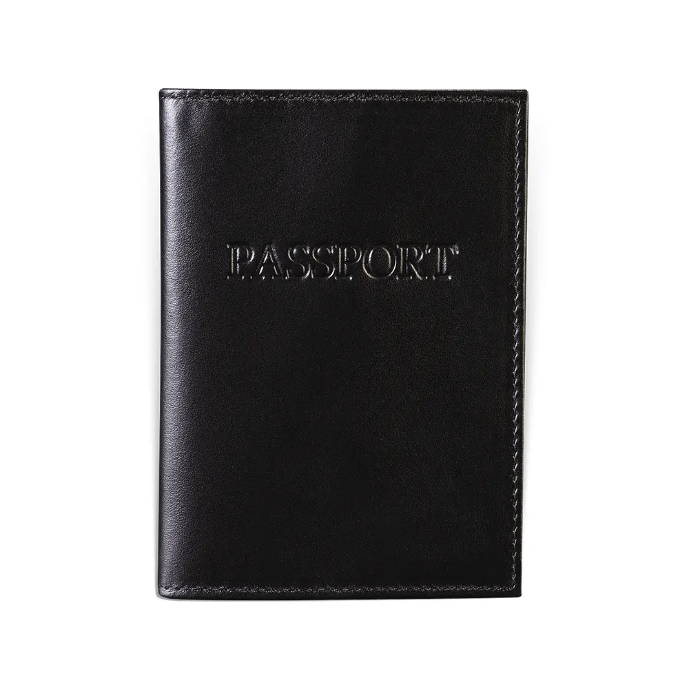 Калъф за паспорт Princ Leather, черен