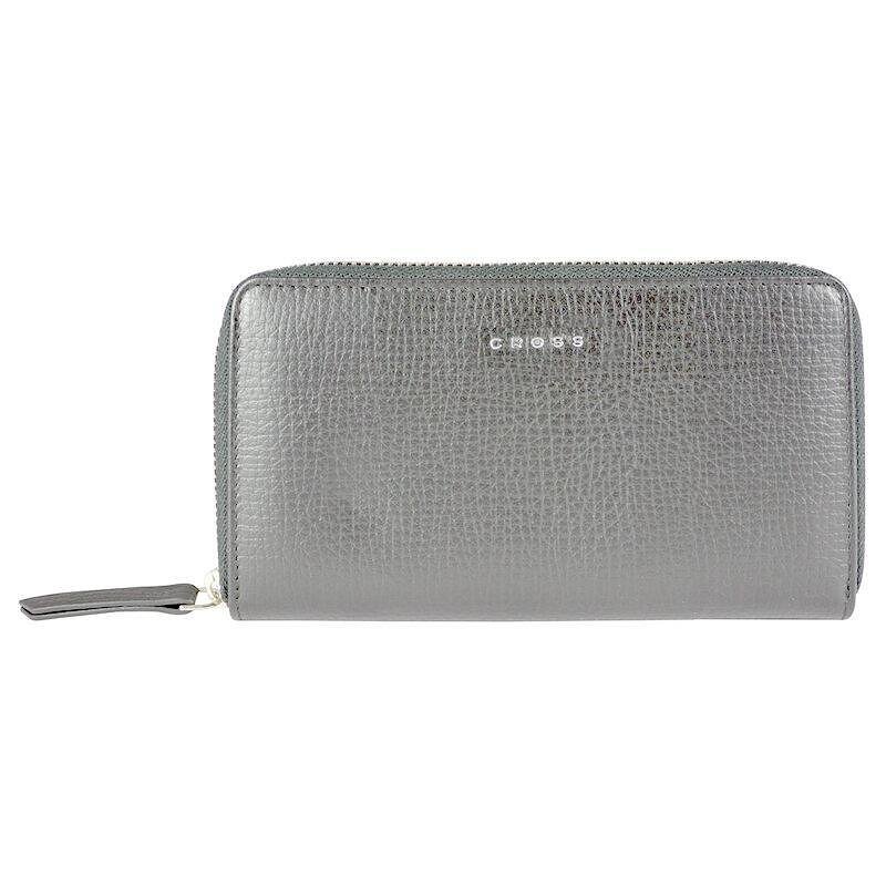 Дамски портфейл Cross RTC Woman, с цип, сив