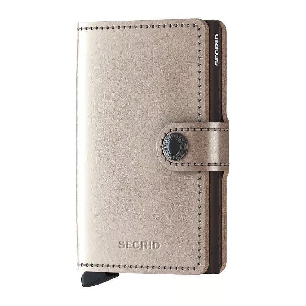 Портфейл SECRID - Mini Metallic Bronze, с RFID защита