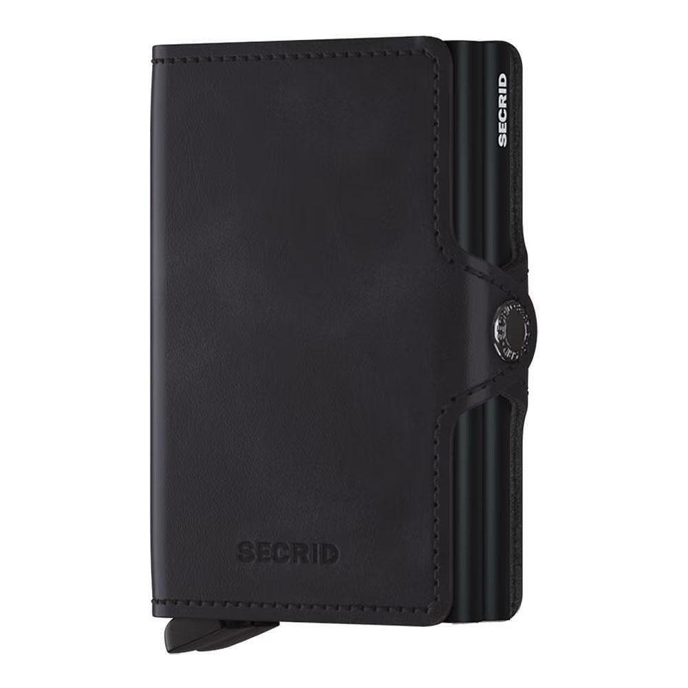 Портфейл SECRID - Twin Vintage Black, с RFID защита