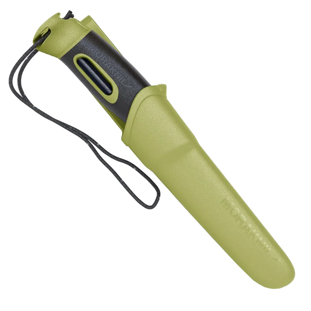 Универсален нож Mora - Companion Spark, острие 10.4 см, със запалка, зелен - 3