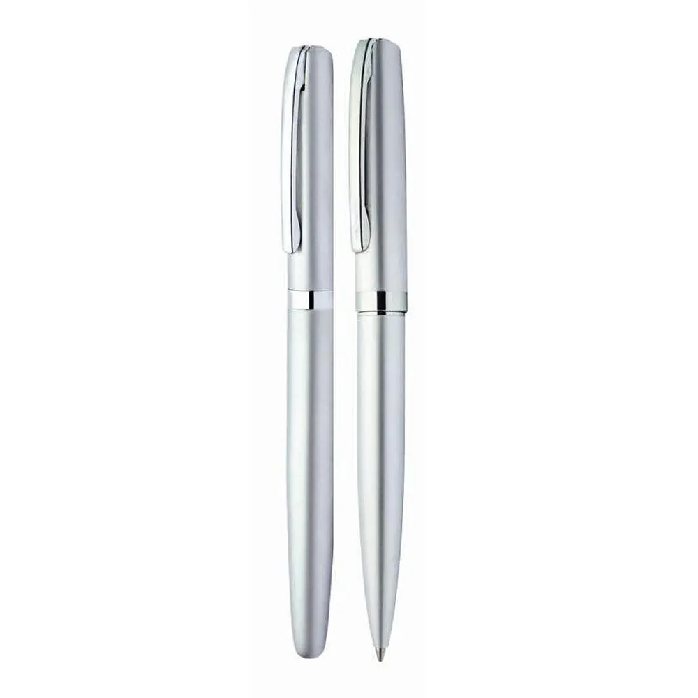 Комплект писалка и химикалка Online - Eleganza Silver - 2