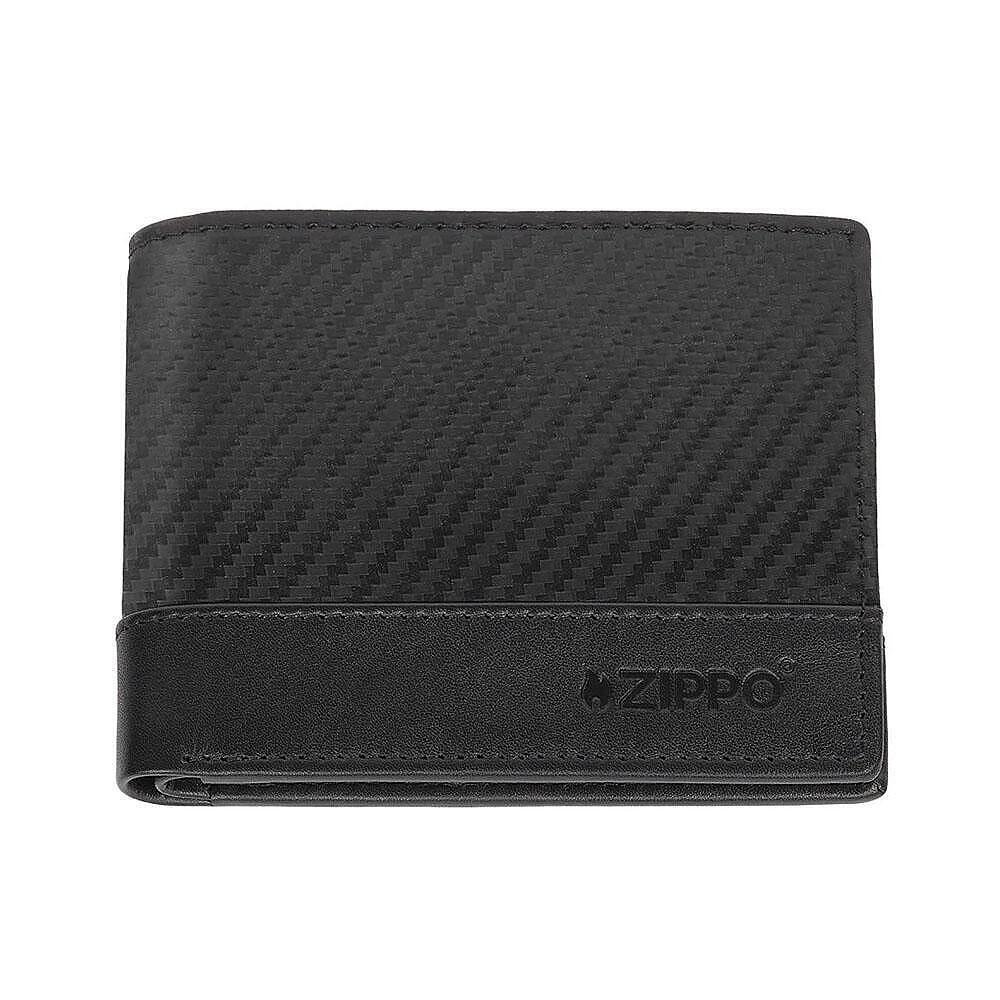 Мъжки портфейл Zippo -  Carbon, RFID защита, черен