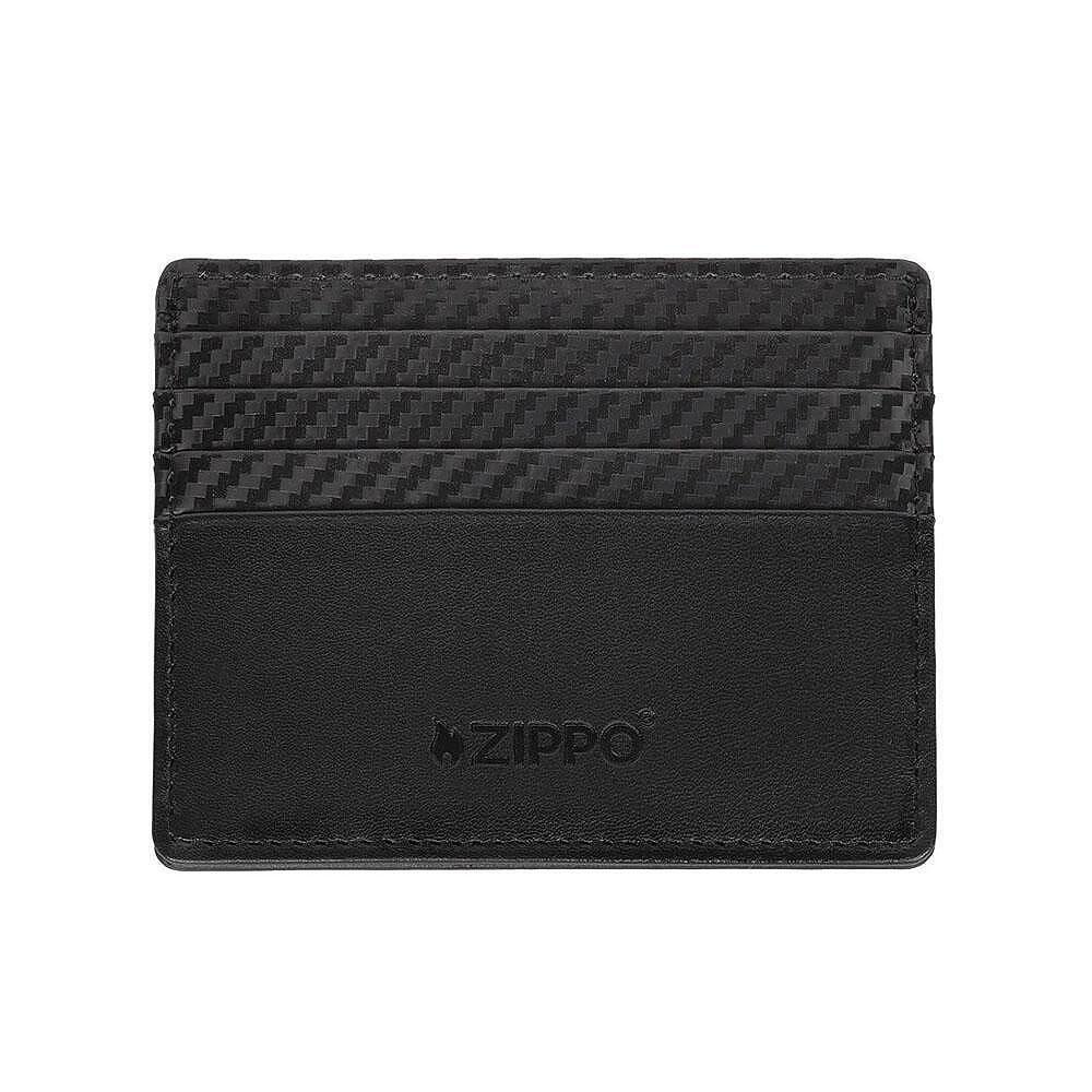Калъф за карти и документи Zippo - Carbon, RFID защита, черен