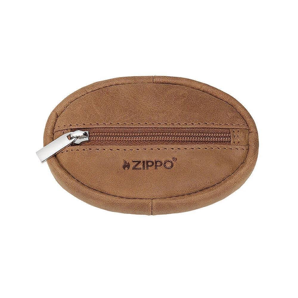 Портфейл за монети Zippo - Vintage, кафяв