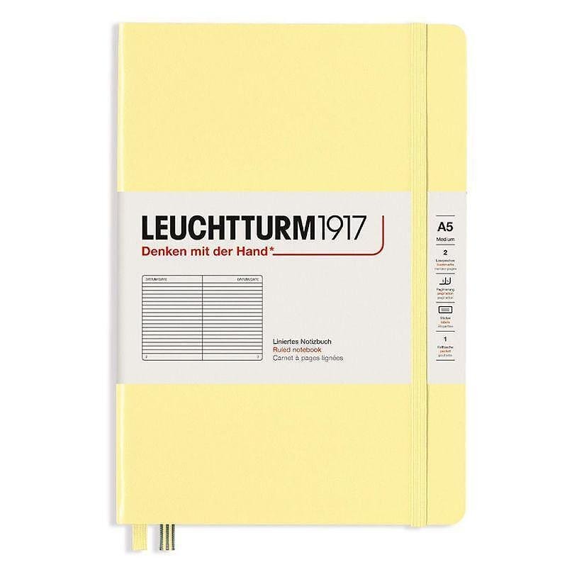 Тефтер А5 Leuchtturm1917 Smooth Colors Collection Vanilla, твърди корици, на редове