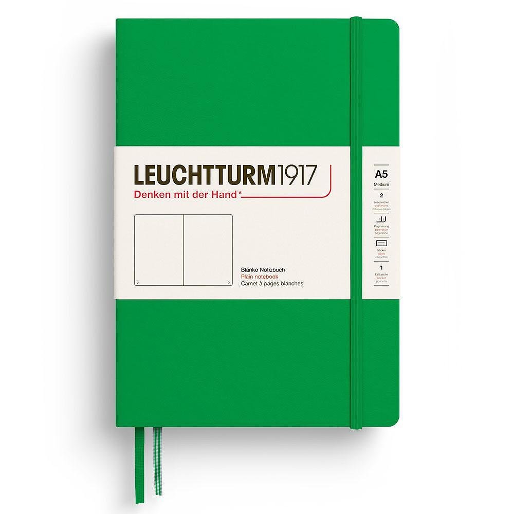 Тефтер Leuchtturm1917 New Colours 2025 -Spring Leaf, A5, твърди корици, изчистени страници
