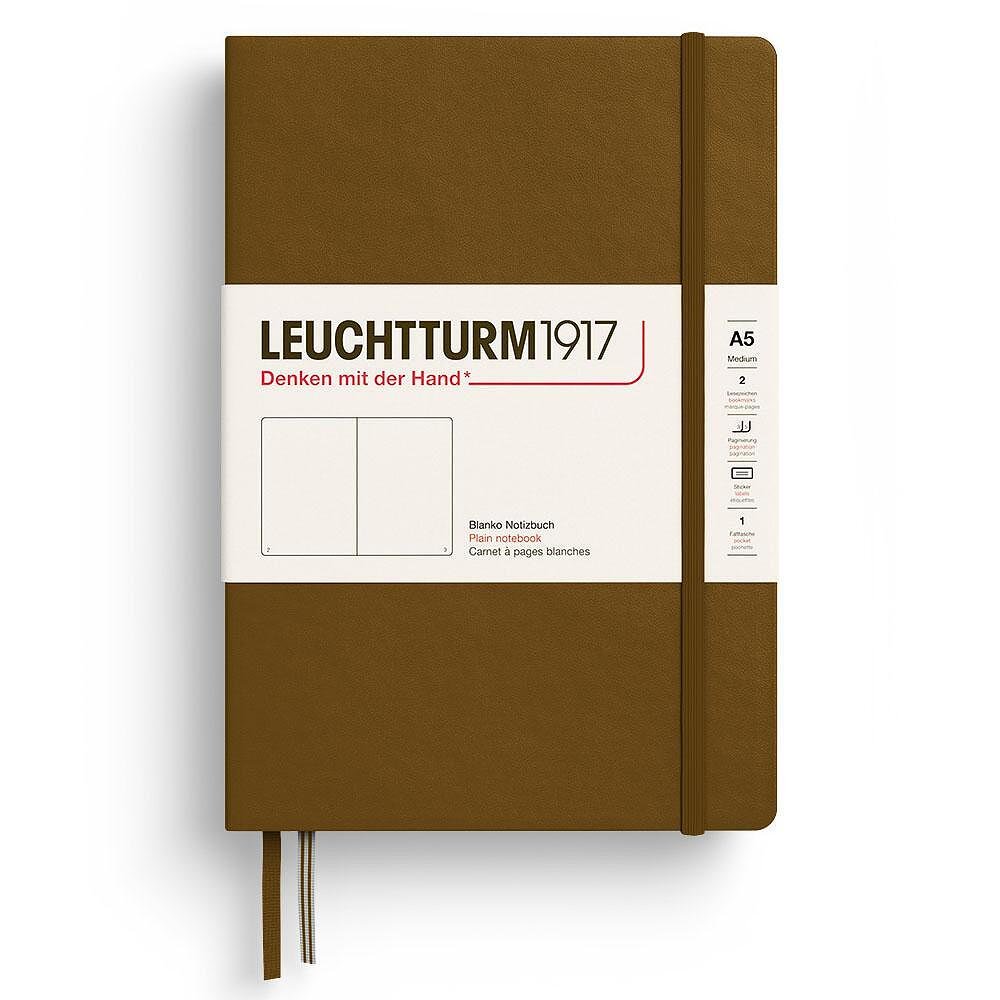 Тефтер Leuchtturm1917 New Colours 2025 -Spice Brown, A5, твърди корици, изчистени страници