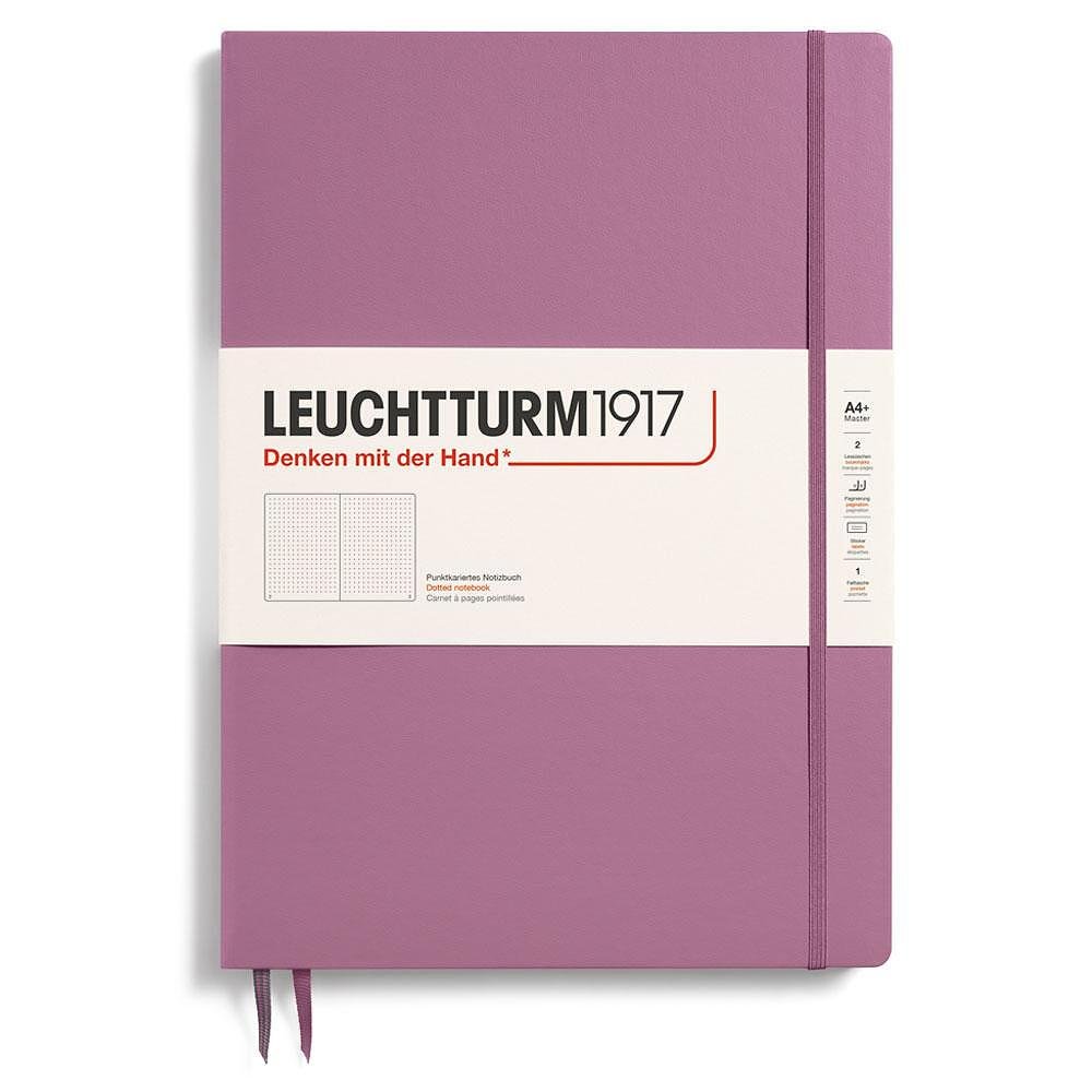 Тефтер А4+ Leuchtturm1917 Notebook Master Slim New Colours 2025 - Dusty Rose, твърда корица, на точки