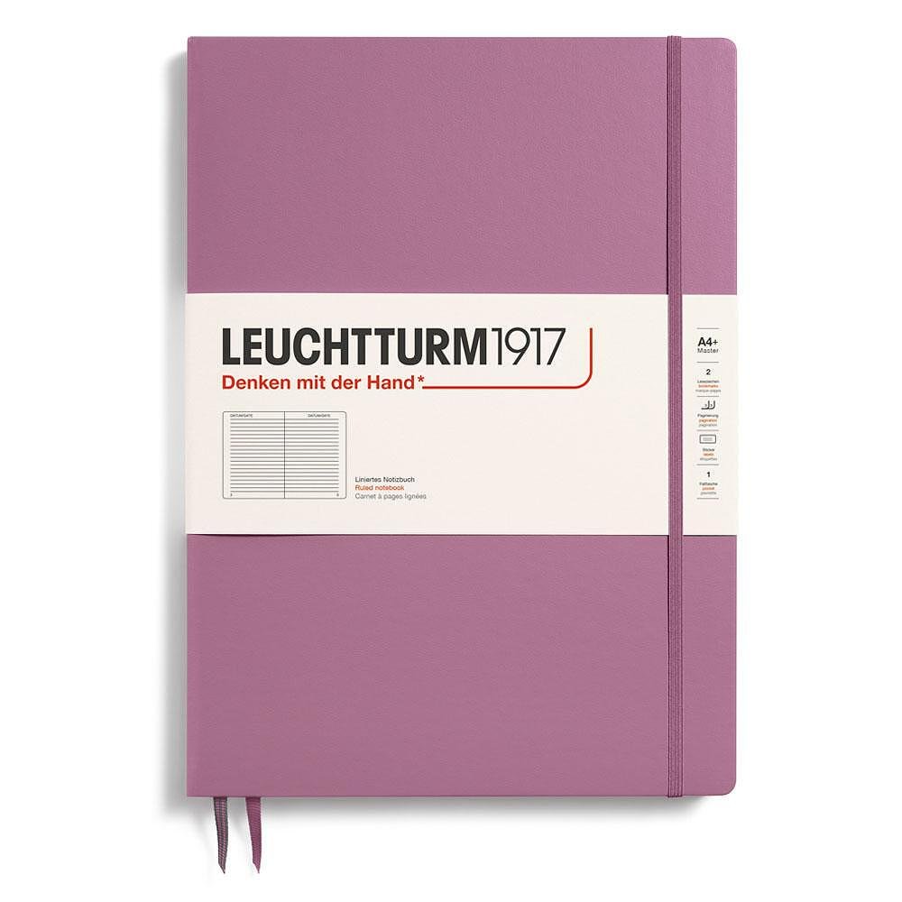 Тефтер А4+ Leuchtturm1917 Notebook Master Slim New Colours 2025 - Dusty Rose, твърда корица, на редове