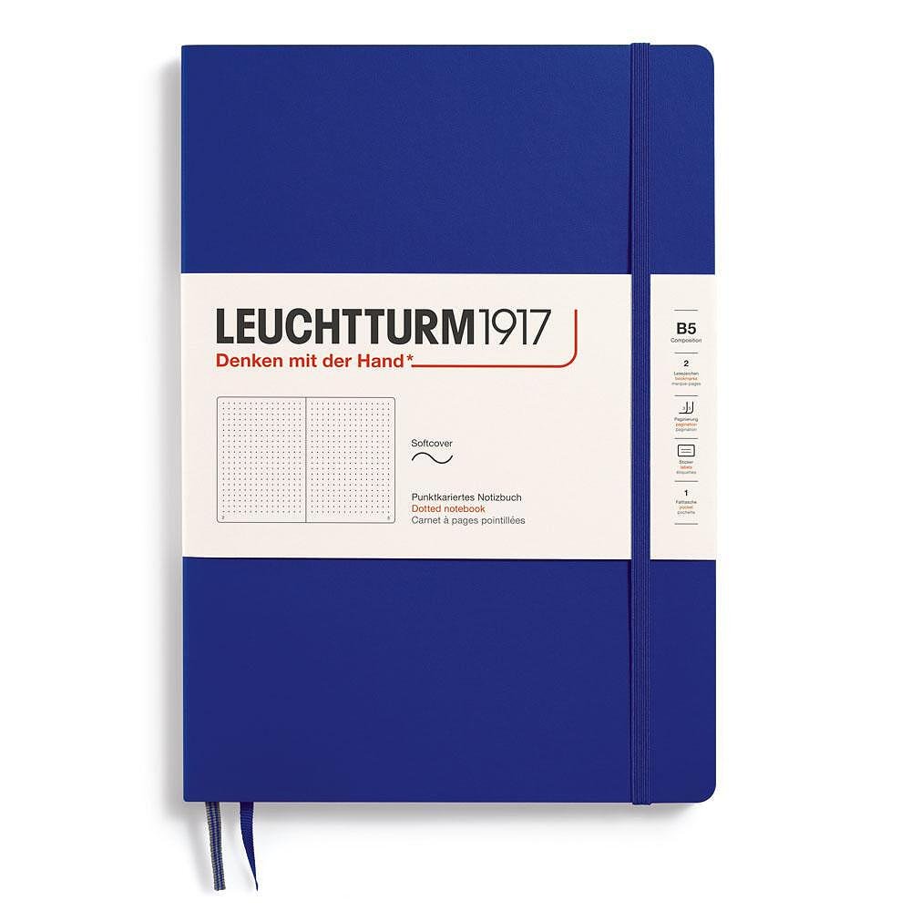 Тефтер B5 Leuchtturm1917 Notebook Composition Ink, меки корици, на точки