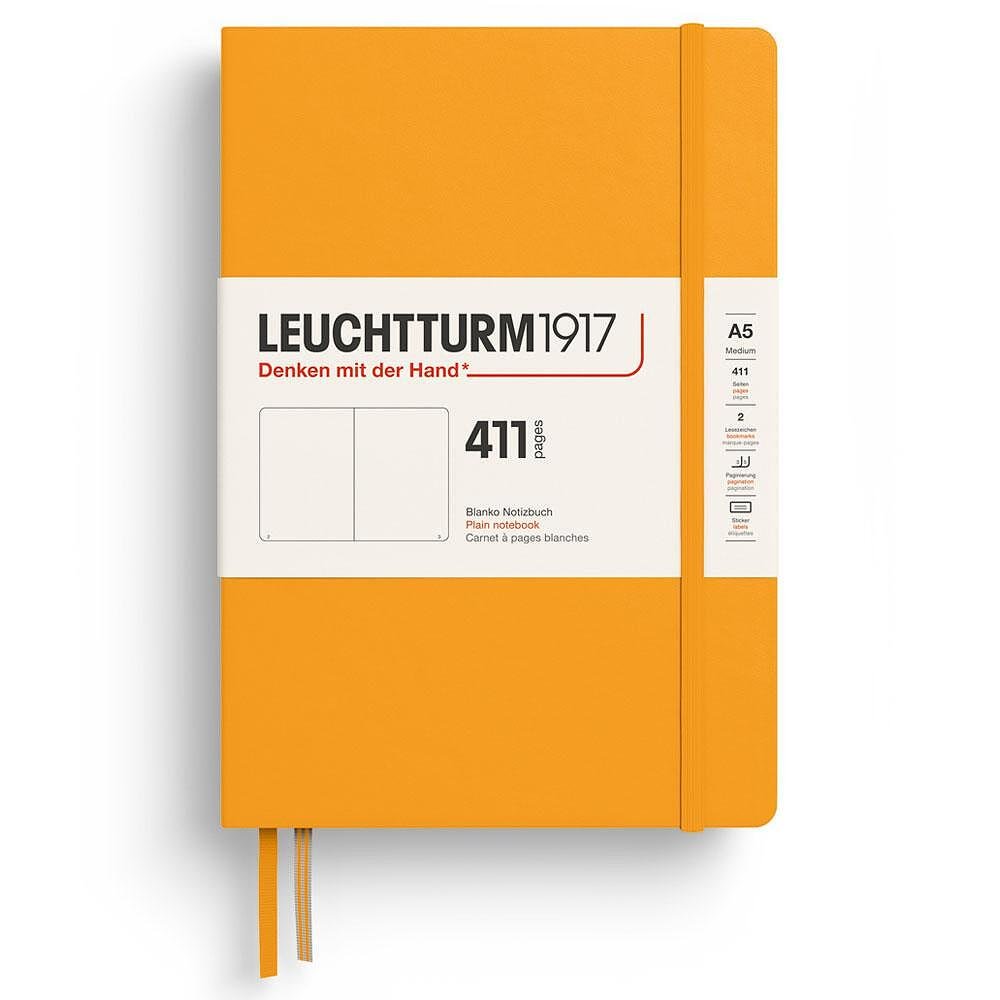 Тефтер А5 Leuchtturm1917 Notebook 411 - Rising Sun, твърди корици, изчистени страници