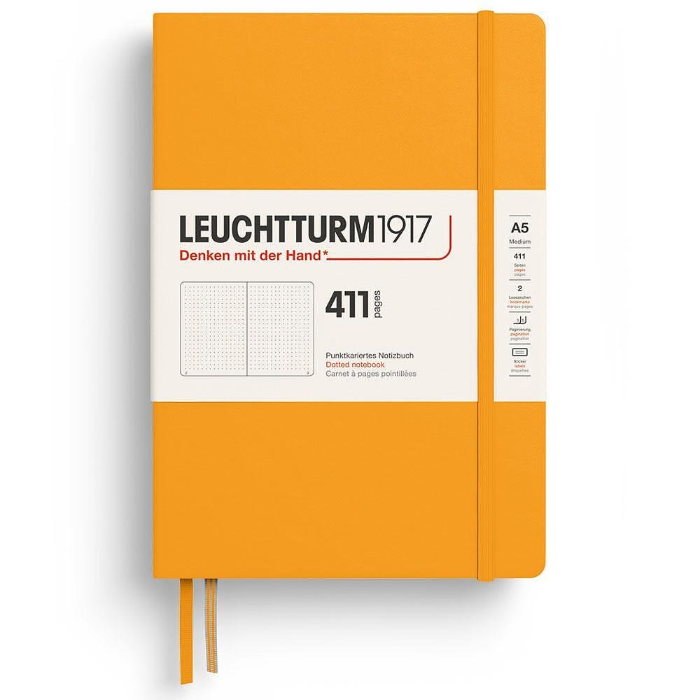 Тефтер А5 Leuchtturm1917 Notebook 411 - Rising Sun, твърди корици, на точки