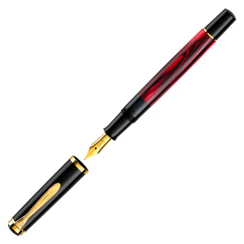 Писалка Pelikan 200 Series Red/Marbled, F перо - 2