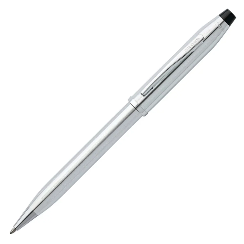 Комплект Cross Century II - Lustrous Chrome, химикалка и тефтер, А5 - 2