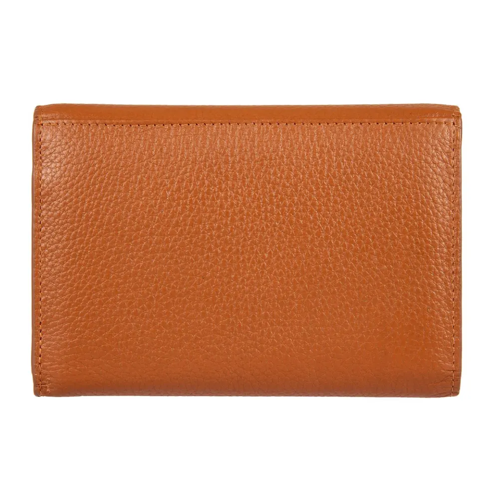 Дамски портфейл Bric's - Marmolada Purse, с копче и монетник, RFID защита, кафяв - 6