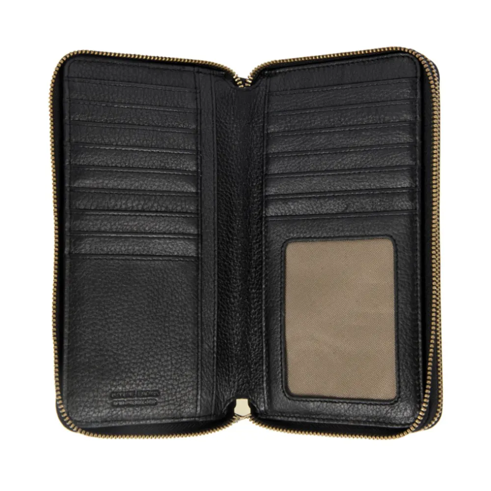 Дамски портфейл Bric's - Marmolada Zip-Around Purse, монетник, RFID защита, черен - 2
