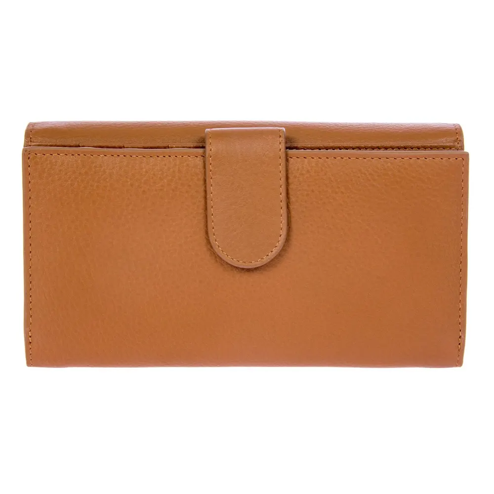 Дамски портфейл Bric's - Marmolada Purse, монетник, RFID защита, кафяв - 4
