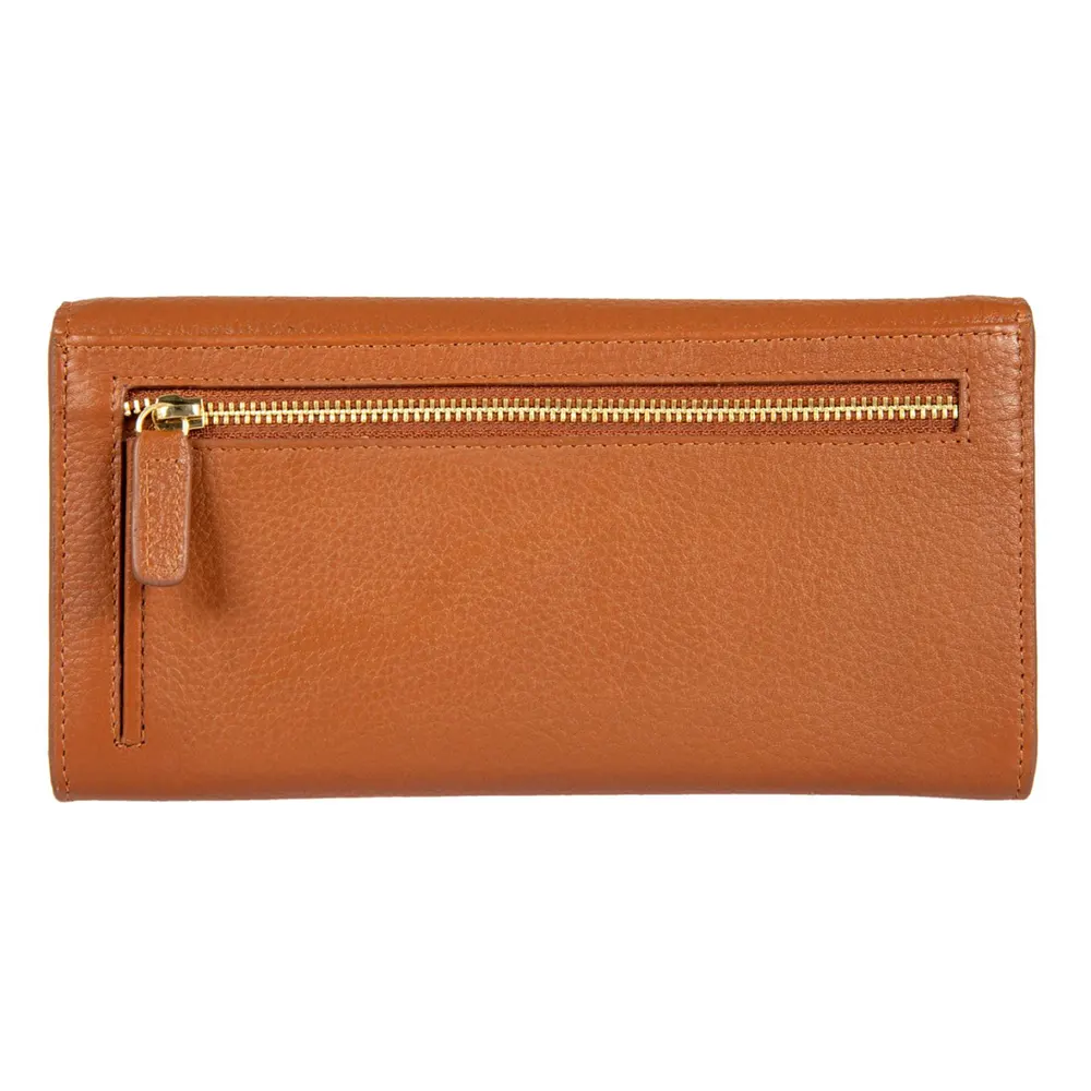 Голям дамски портфейл Bric's - Marmolada Purse, с монетник, RFID защита, кафяв - 3