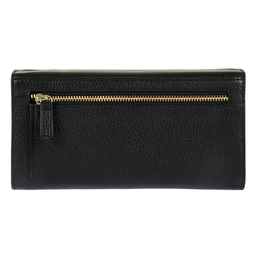 Голям дамски портфейл Bric's - Marmolada Purse, с монетник, RFID защита, черен - 4