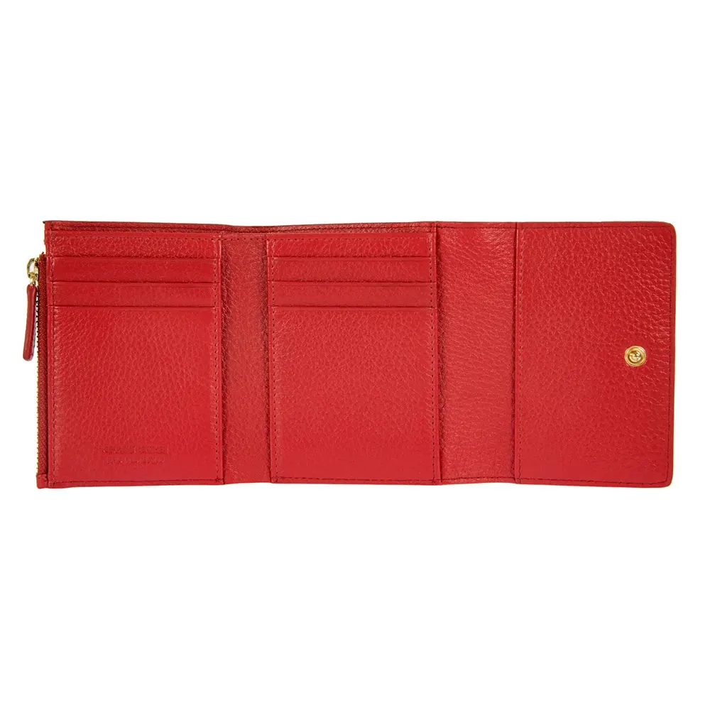 Дамски портфейл Bric's - Marmolada Purse, с монетник, RFID защита, червен - 2