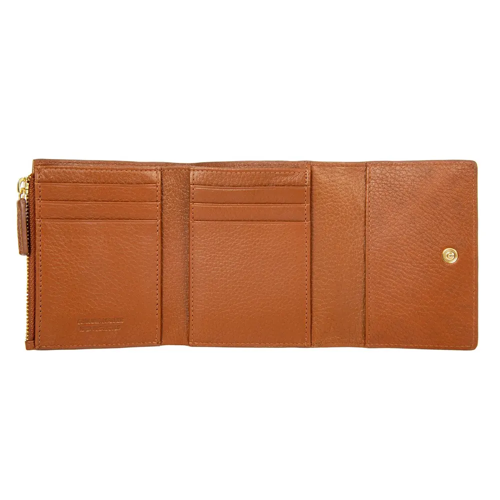 Дамски портфейл Bric's - Marmolada Purse, с монетник, RFID защита, кафяв - 2