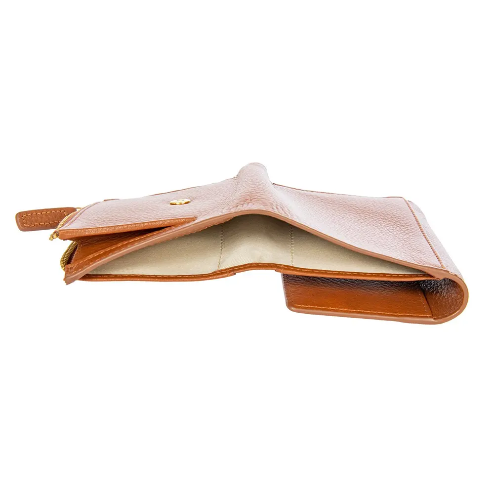 Дамски портфейл Bric's - Marmolada Purse, с монетник, RFID защита, кафяв - 3
