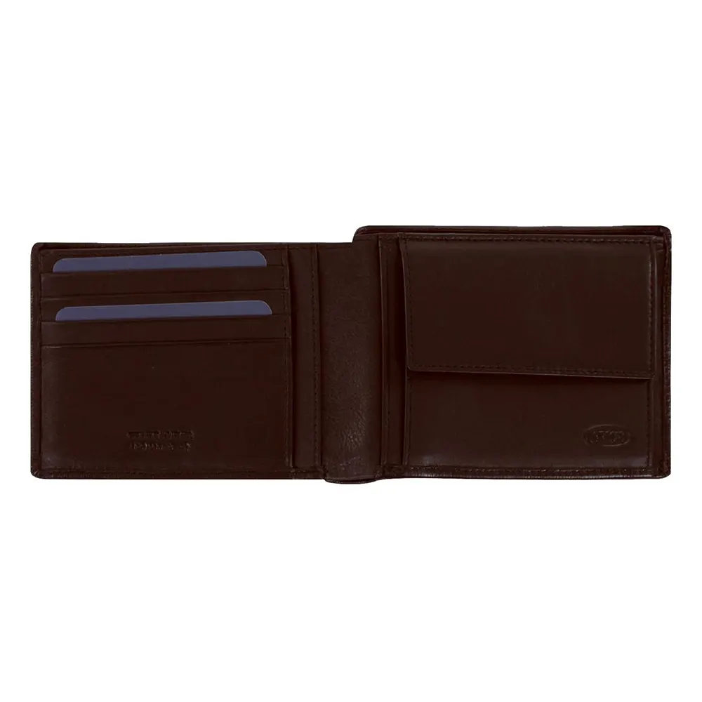Мъжки портфейл Bric's - Monte Rosa, RFID защита, монетник, кафяв - 2