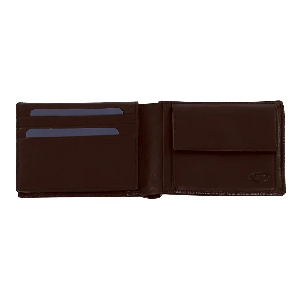 Мъжки портфейл Bric's - Monte Rosa Flip, RFID защита, монетник, кафяв - 2