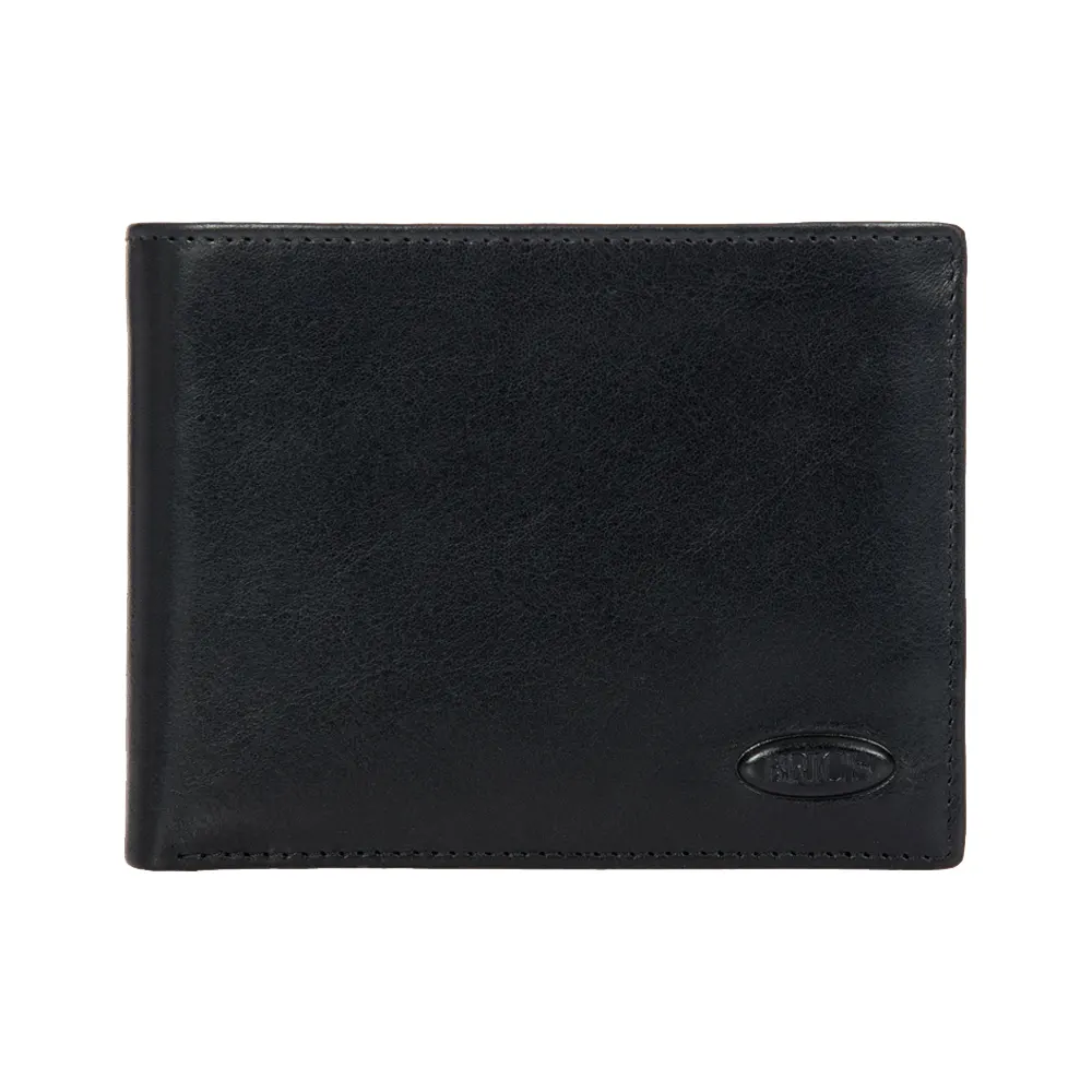 Мъжки портфейл Bric's - Monte Rosa Flip, RFID защита, монетник, черен