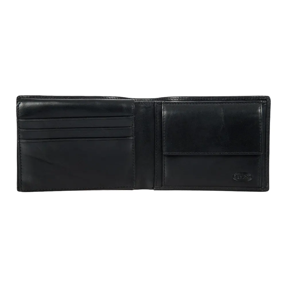 Мъжки портфейл Bric's - Monte Rosa Flip, RFID защита, монетник, черен - 2