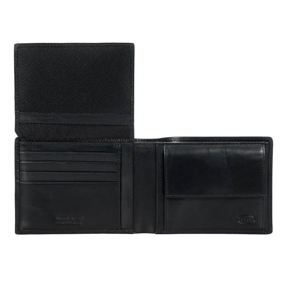 Мъжки портфейл Bric's - Monte Rosa Flip, RFID защита, монетник, черен - 3