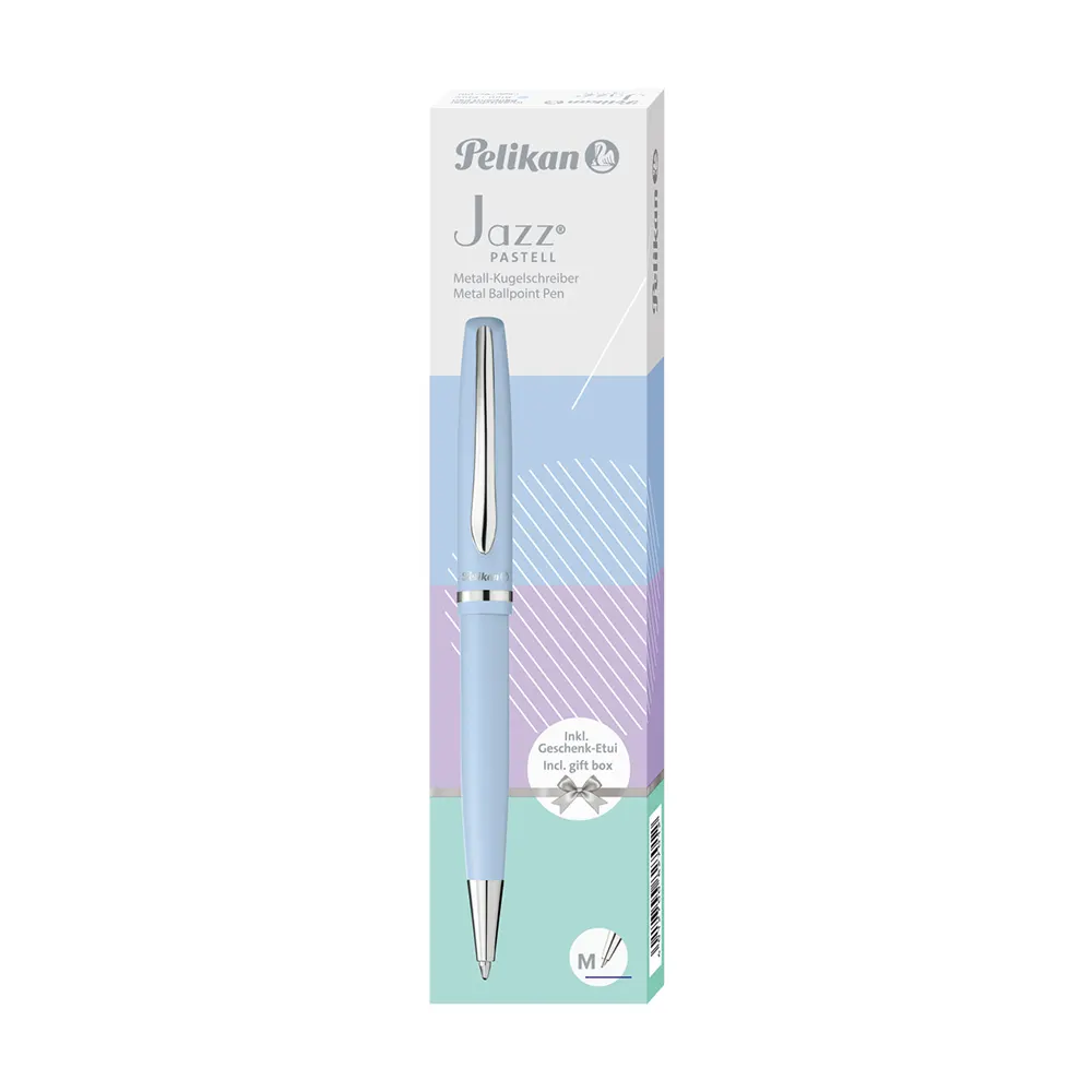 Химикалка Pelikan - Jazz Pastel, светлосиня, в подаръчна кутия - 4