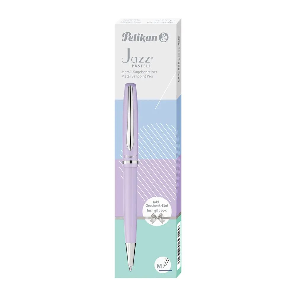Химикалка Pelikan - Jazz Pastel, лилава, в подаръчна кутия - 4