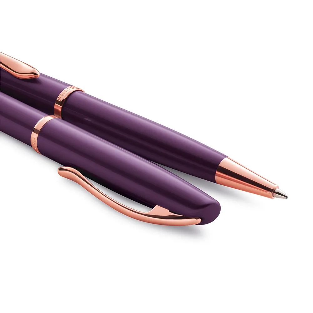 Химикалка Pelikan Jazz Noble Elegance, лилава, в подаръчна кутия - 4