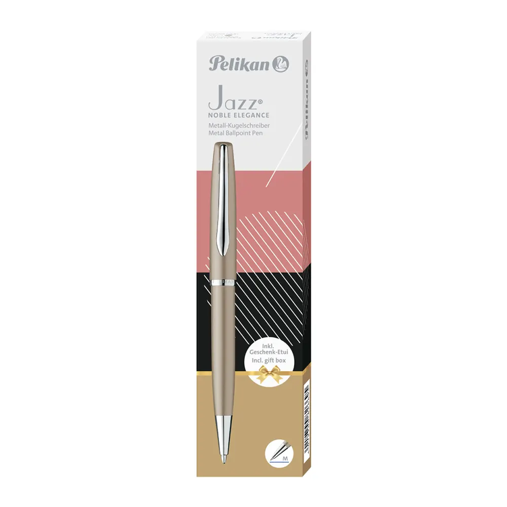 Химикалка Pelikan Jazz Noble Elegance - Taupe, в подаръчна кутия - 6