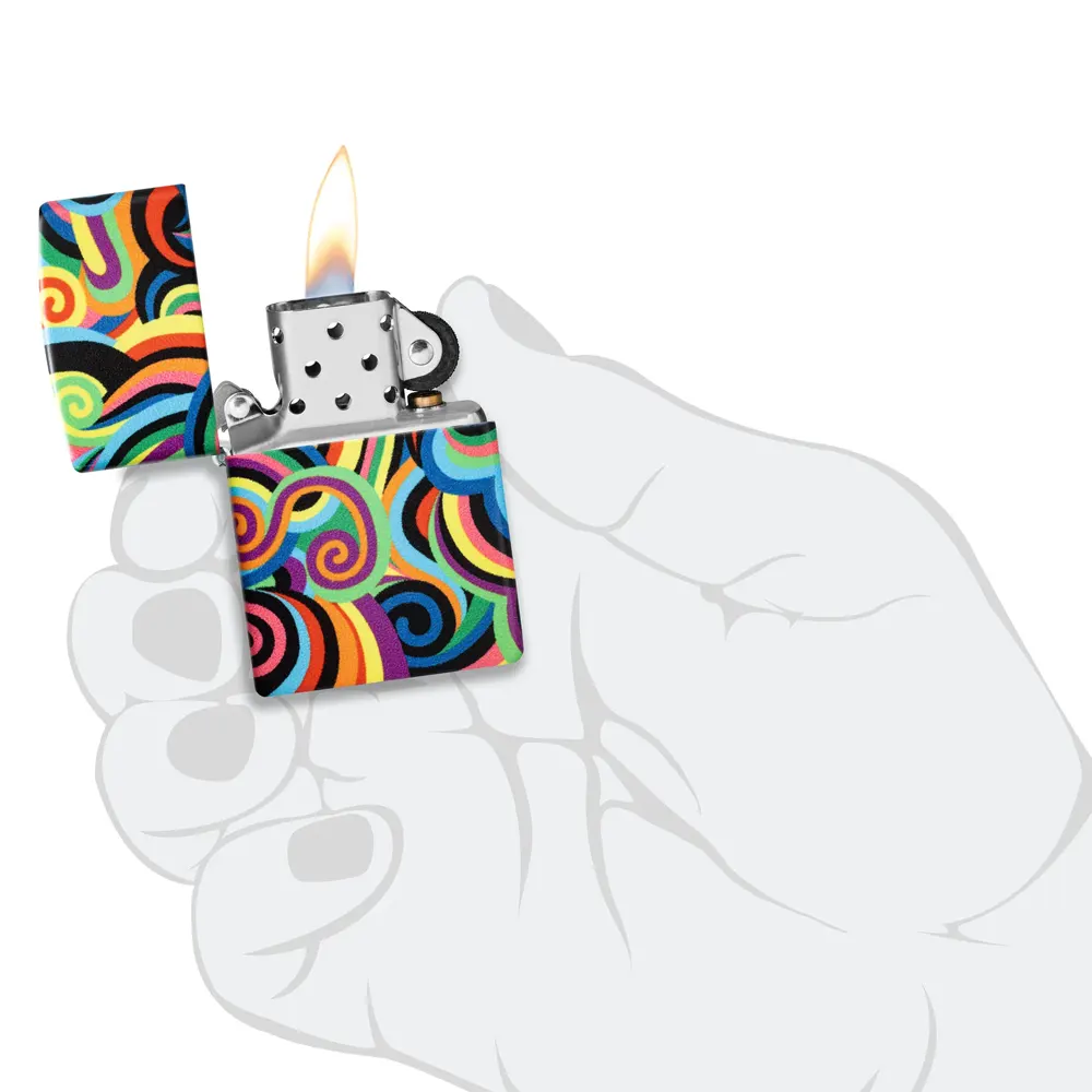Запалка Zippo - Rick Rietveld Glow In The Dark Swirls - 11