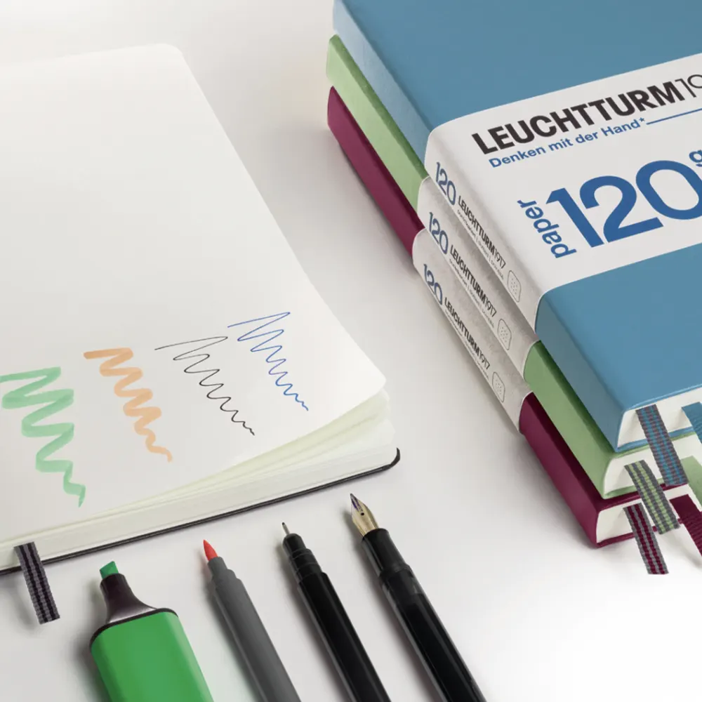 Тефтер A5 Leuchtturm1917 Edition 120G, твърди корици, нелиниран, черен - 4