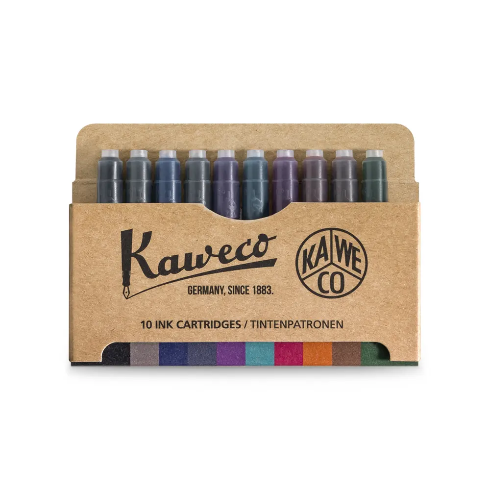 Комплект патрончета с мастило Kaweco, 10 бр. в различни цветове