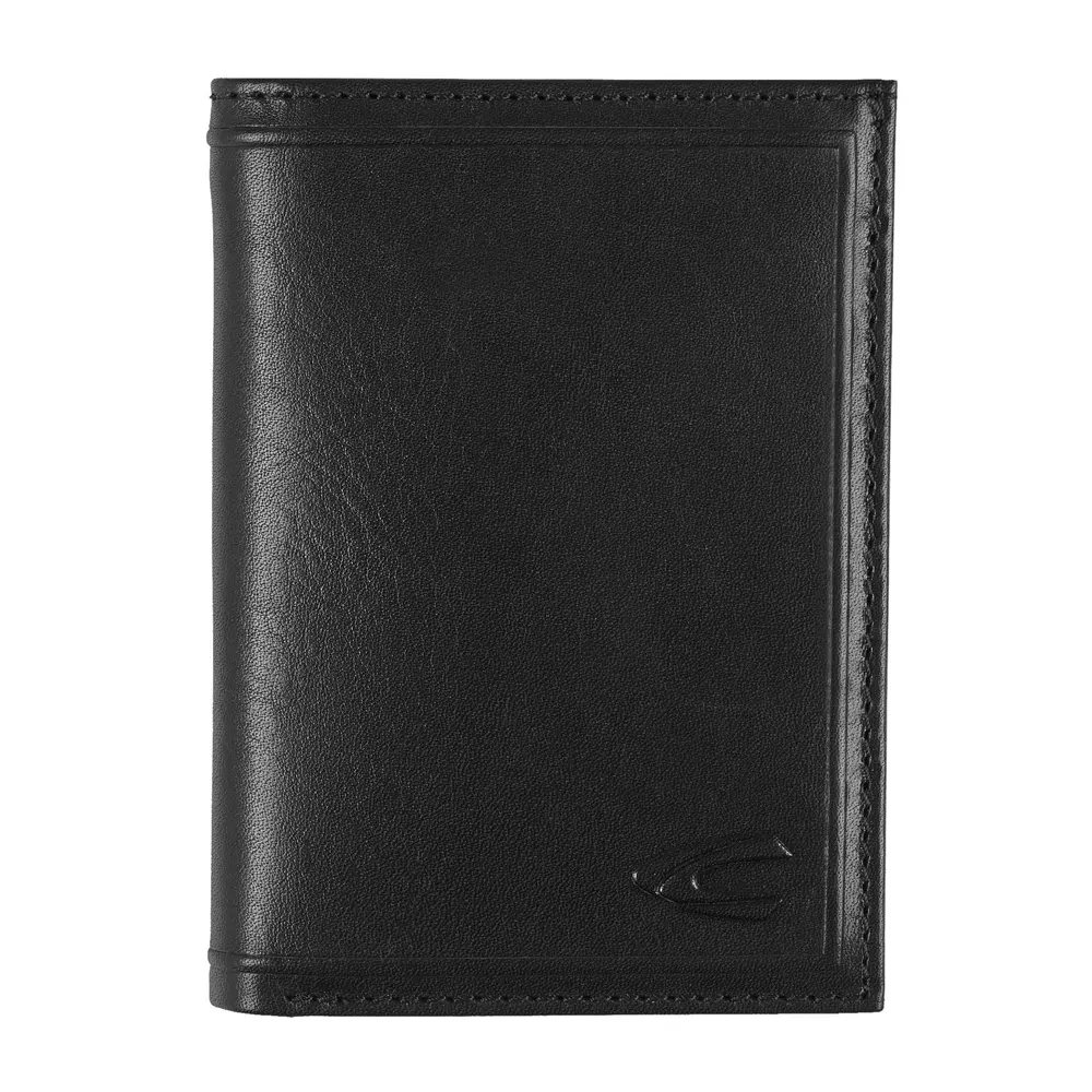 Калъф за карти и документи Camel Active - Wood, RFID защита, черен