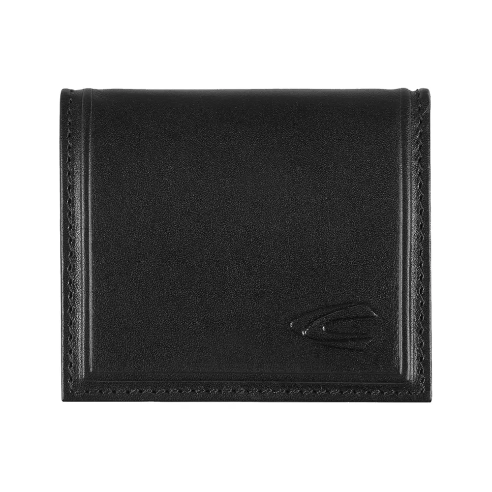 Портфейл за монети Camel Active - Wood, черен