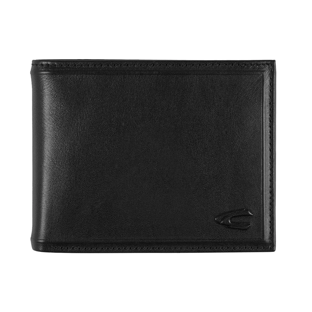 Мъжки портфейл Camel Active - Wood Horizontal, RFID защита, черен