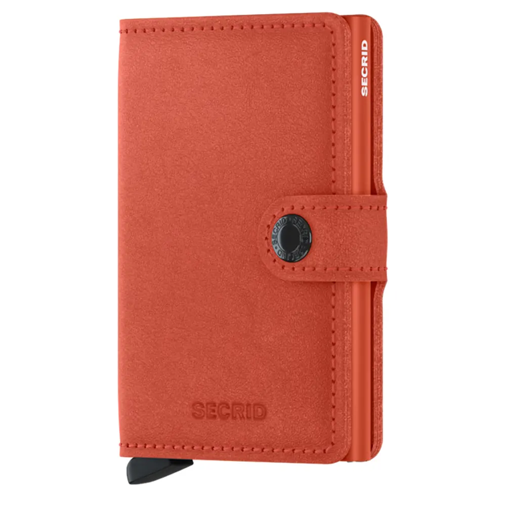 Портфейл SECRID - Mini Original Orange, естествена кожа, с RFID защита