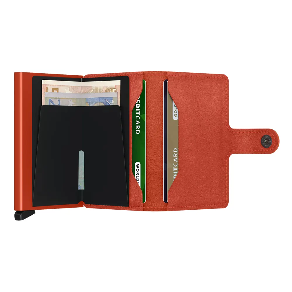 Портфейл SECRID - Mini Original Orange, естествена кожа, с RFID защита - 3