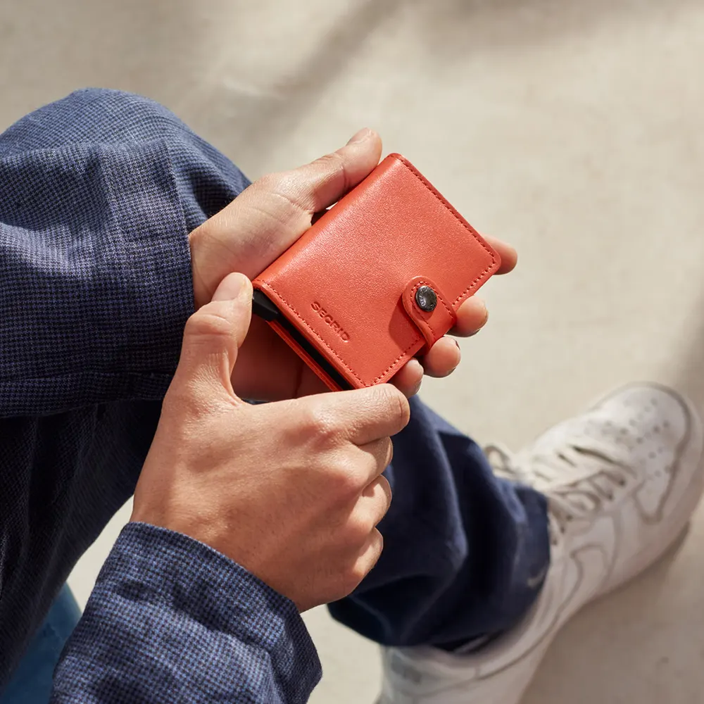 Портфейл SECRID - Mini Original Orange, естествена кожа, с RFID защита - 5