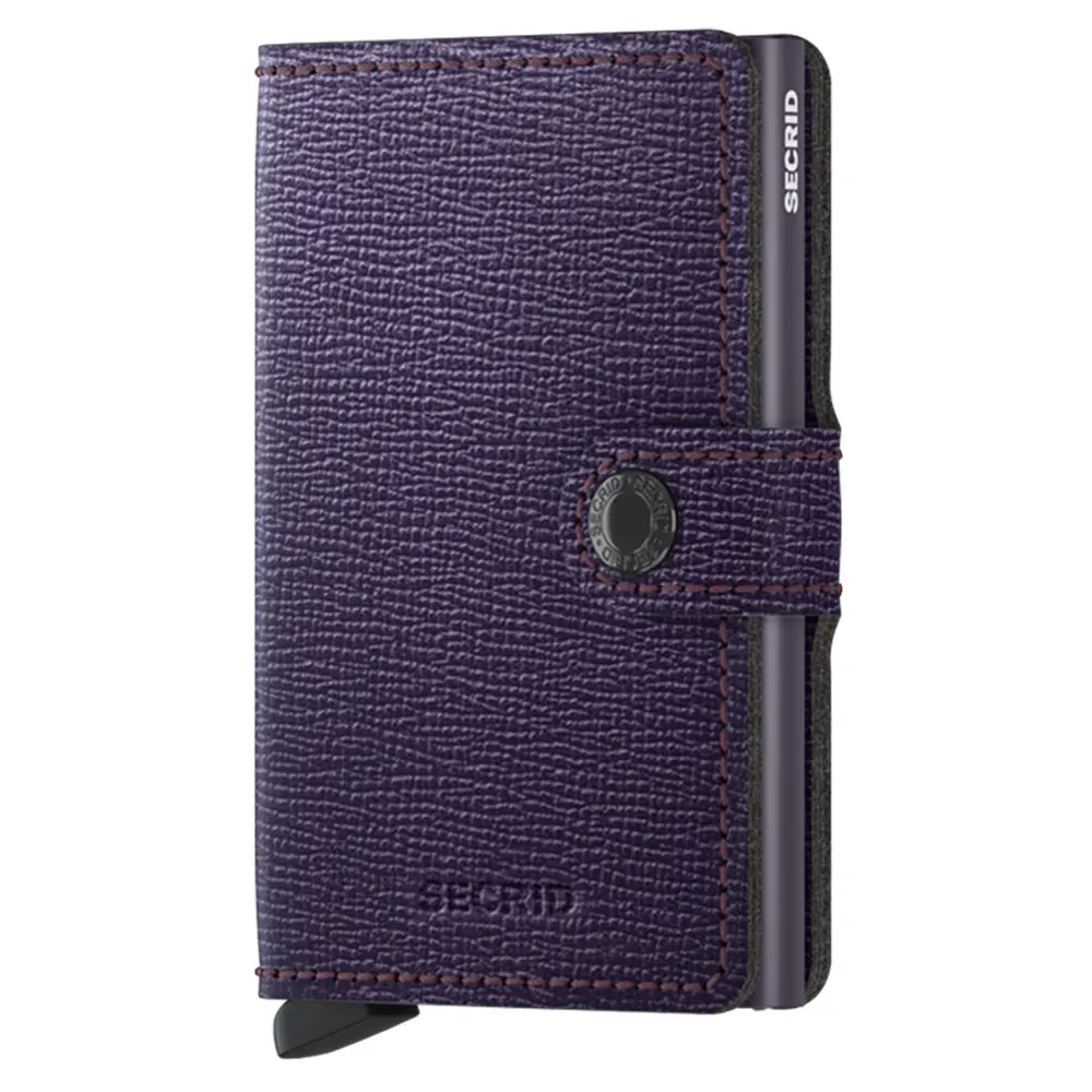 Портфейл SECRID - Mini Crisple Purple, с RFID защита