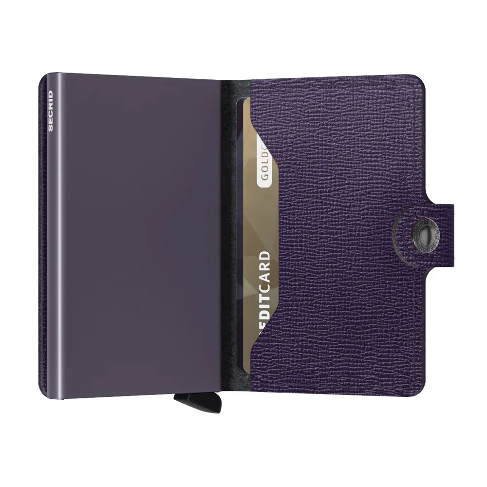 Портфейл SECRID - Mini Crisple Purple, с RFID защита - 3