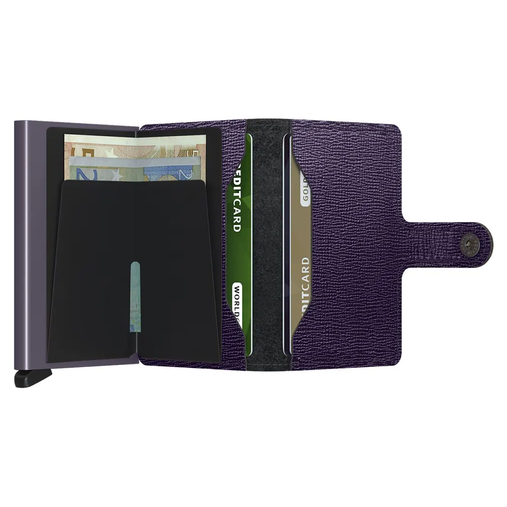 Портфейл SECRID - Mini Crisple Purple, с RFID защита - 4