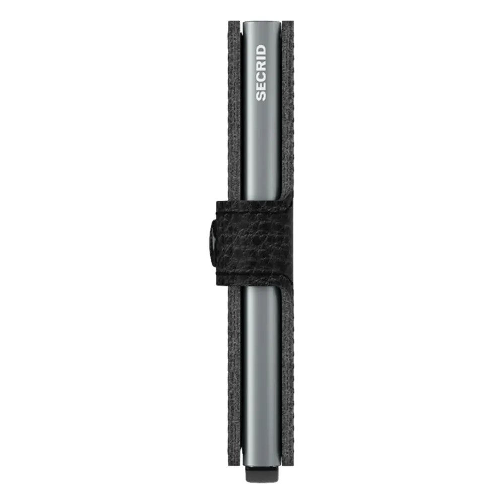 Портфейл SECRID - Mini Stitch Magnolia Black, с RFID защита - 2
