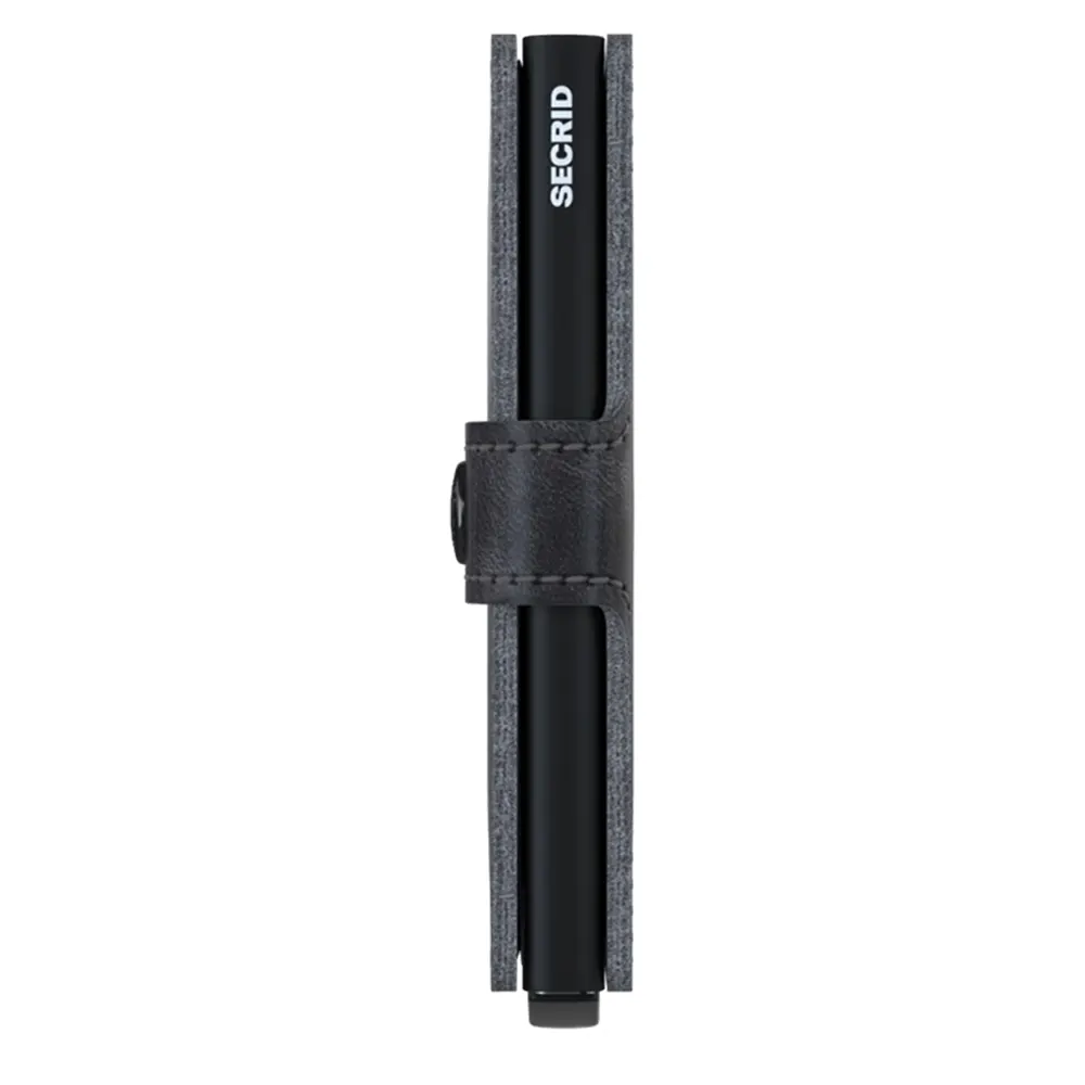 Портфейл SECRID - Mini Vintage Grey-Black, естествена кожа, с RFID защита - 2